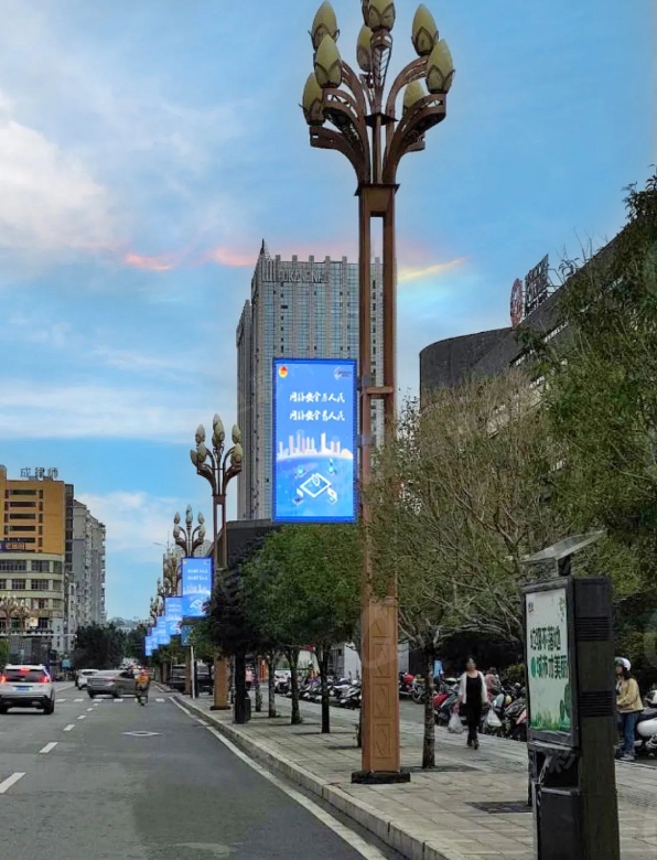 燈桿led顯示屏-凰津光電